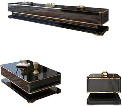 Coffee Table TV Cabinet Combination Villa Living Room Home Furniture Set