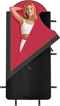 Red Light Therapy Mat Full Body, 71"x33" Redlight Therapy Blanket with Premium Leather, 2580 LEDs Dual Wavelength 660nm & 850nm Near Infrared Therapy Bag for Home Use,RMAT05