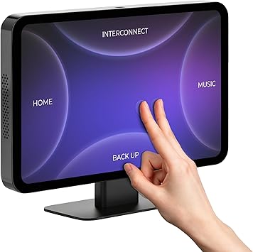 KALOS PAD Wireless Carplay Screen for Car, 9" Carplay & Android Auto Car Stereo, with 1080p Backup Camera, BOE LCD/Mirror Link/Gesture Control/POP Island