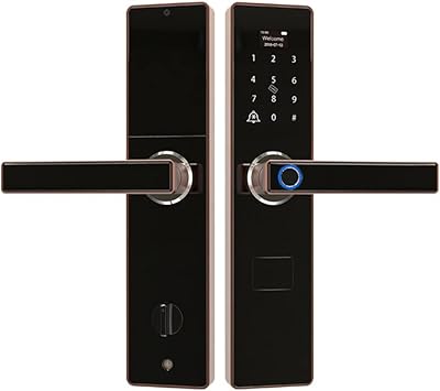 Tuya Fingerprint Smart Door Lock Doorbell Electronic Lock Code RFID Card Key Digital Deadbolt for Home Security