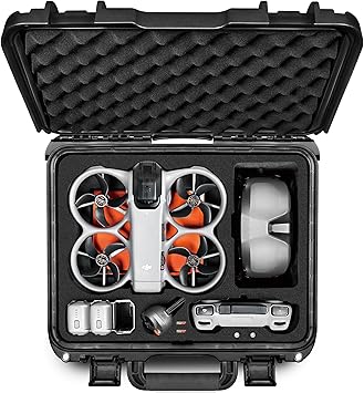 Lekufee Waterproof Hard Carrying Case for DJI Avata 360 Drone, Motion Fly More Combo, Battery (5 pcs), Goggles N3/3, RC Motion 3, DJI RC 2/RC N3/N2, FPV Controller 3, Accessories(Case Only)