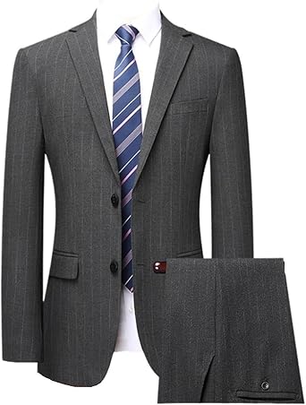 (Suit Jacket + Pants) 5XL Men's Clothing a Italian Slim Dress Wedding 2-piece Suit