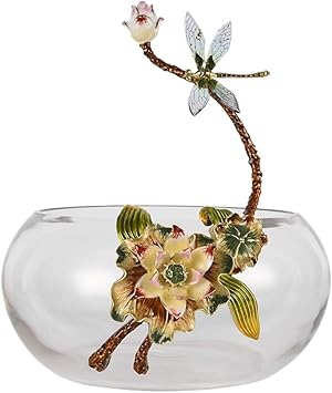 Decorative Enamel Craft Gifts for Floral Arrangement in The Living Room