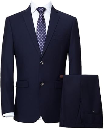 Large Size Xl-9xl Men's Suit Set Business Office Solid Color Formal wear Large Classic Jacket (top + Pants)