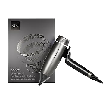 ghd Speed Ionic Hair Dryer- Fast, Quick, Powerful Blow Dries with Control & No Heat Damage, ghd's Best Blow Dryer - for All Hair Types
