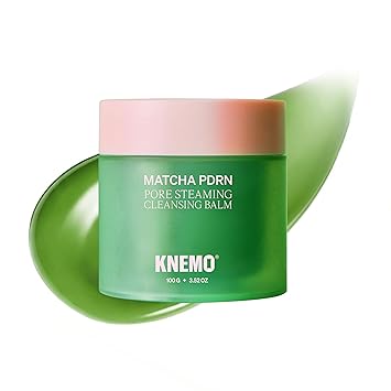 KNEMO Matcha PDRN Thermal Cleansing Balm – Warming Pore Detox & Makeup Remover, Strengthening Matcha & Rice Milk Formula, Gentle Double Cleanser for Soft, Glowing Skin
