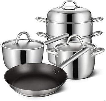 Non-stick Pot Combination Set Milk Soup Stainless Steel European Frying Pan Kitchen Utensils