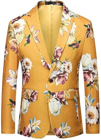 Suit Coat Performance Banquet Man Leisure Business Gentleman Button Decoration Jacket