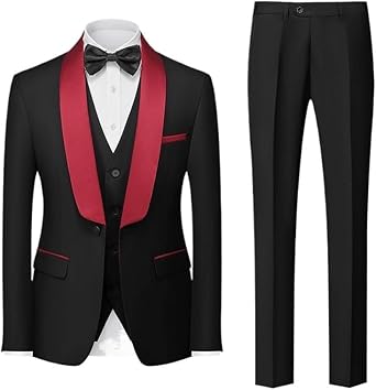 Performance Banquet Man Leisure Business Three-piece Set Gentleman Button Decoration Jacket Suit Coat