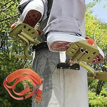Adjustable Anti-Slip Climbing Shoes with Rubber Pads & Spikes - Superior Grip & Stability for Outdoor Hiking, Rock Climbing, Adventure Sports, and Extreme Activities