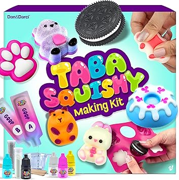 Taba Squishy Making Kit for Kids - Gifts for Girls - Kids Crafts - 6 7 8 9 10 11 12 Year Old Girl Birthday Gift - Squishies Craft Kits - Arts and Crafts for Kid for 8-12 - Toys for Girls Ages 5-7
