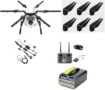 Heavy-Duty Agricultural Drone Frame Payload Multicopter Crop & Precision Farming Fit for E616P Drone(E616P Battery Set)