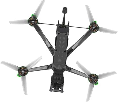 Analog 6S 5inch FPV Drone Squashed-X/DC W/Secured Battery Plug with Anti-Spark Filter FIT for F5 V2 F5X F5D UAV(F5X ELRS 2.4GHz GPS)