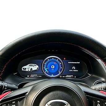 12.3" Auto Digital Instrument Cluster Dash Panel Car Gauge Cluster Dashboard LCD Display fit for Mazda 3 Axela Models 2014-2019 Plug and Play Speedometer Tachometer