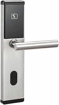 Silver Color Electronic Door Lock RFID Smart Card Systems for Hotel(Left Inside)