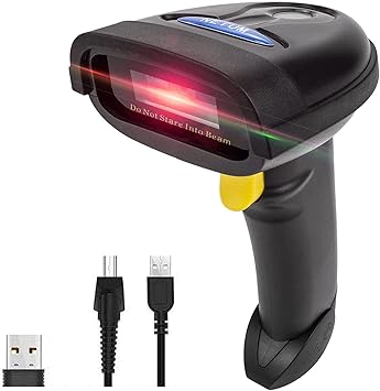 NETUM 2D Barcode Scanner, Compatible with 2.4G Wireless & Bluetooth & USB Wired Connection, Connect Smart Phone, Tablet, PC, 1D Bar Code Reader Work for QR PDF417 Data Matrix (NT-1228BL) (500)