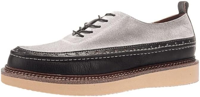 Men's Casual Lace-up Work Shoes Comfortable and Breathable Low-top with Thick Soles Suede-Proof Leather Wild Round