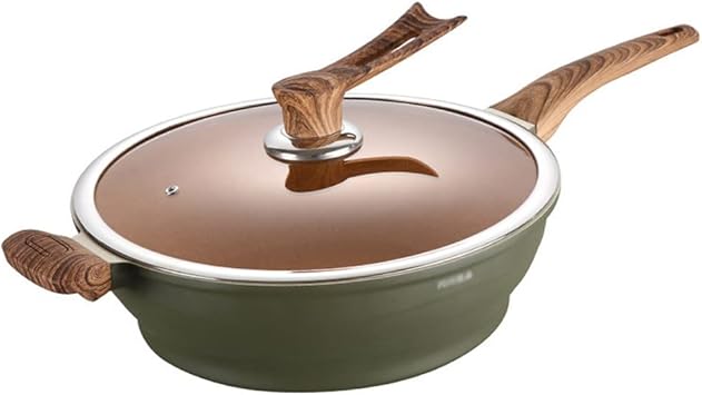 Wok Cooking Pot Lid Induction Cooker Gas Frying Pan Kitchen Utensils