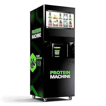 Protein Shake Vending Machine, Smart Commercial Nutrition Beverage Dispenser with Touch Screen Cashless Payment Multi Flavor Protein Powder Drink Equipment for Gym Fitness Hotel Airport Retail Use