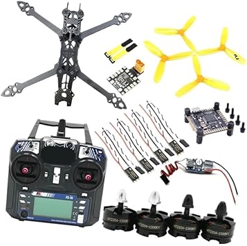 5inch 225mm Drone Frame Flight Motor 20A Brushless Contr Fit for 2204 I6 Mark4 Mark 4 F4 V3S Drone(with FS-I6)