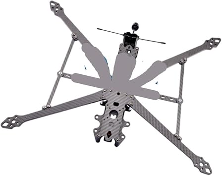 DParts1 FPV 10 Inch Carbon Frame with Kv1300 1500 Brushless Motor Night Vision Drone Accessories Fit for 2807 2810 Drone