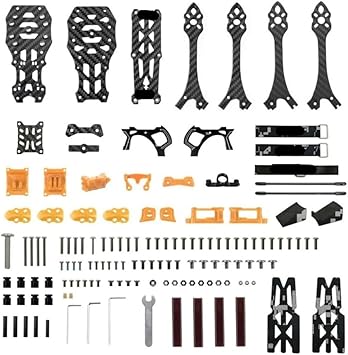 Frame Frame Parts Propeller Accessory Base Quadcopter Frame FPV Freestyle RC Racing Fit for MARK5 PRO O3 MK5 Drone(O3 PRO Orange)