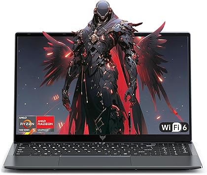 KAIGERR 2026 Laptop, ΑΜD Ryzen 5 7430U (Up to 4.3GHz), 16GB RAM 512GB NVMe SSD, 15.6in IPS Laptop Computer WiFi 6 Bluetooth 5.2, Home Laptops Office Laptops, HDMI Type-C, Numeric Keypad