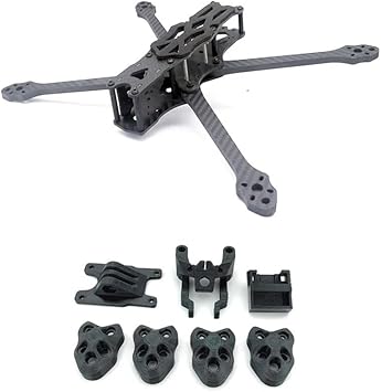 DC/X Series 5/7-inch Reinforced 5.5mm Arm 3K Carbon Frame For O4 Pro / O3 HD Propulsion Alignment(X7 with TPU)
