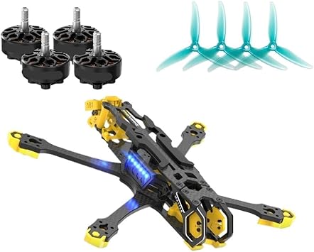 5 V2 Drone Frame Kit with Motor 5inch 130° FOV FIT for UAV Analog O3 Air Unit Digital RC Racing FPV Drone(Frame Kit B)