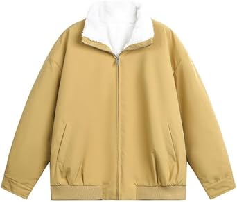 Loose Casual Winter Warm Jackets for Men Women in The College(white-Dinosaur Doodle4,2XL)