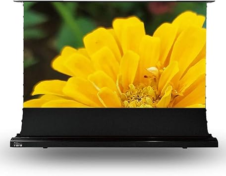 4K 16:9 Electric Motorized Floor Rising Projector Projection Screen Black Crystal ALR for Long Throw(150 inch)